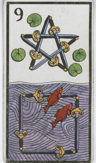 Nine of Swords in the deck Esoteric Tarot