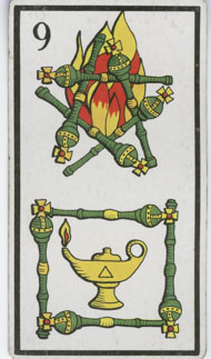 Nine of Wands in the deck Esoteric Tarot