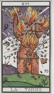 The Tower in the deck Esoteric Tarot