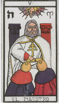 The Hierophant in the deck Esoteric Tarot