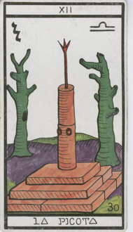 The Hanged Man in the deck Esoteric Tarot