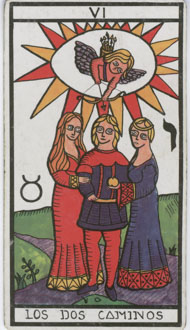 The Lovers in the deck Esoteric Tarot