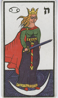 Queen of Swords in the deck Esoteric Tarot