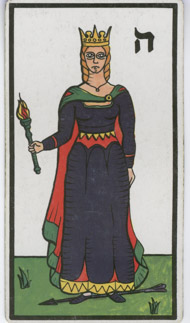 Queen of Wands in the deck Esoteric Tarot