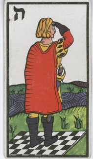 Page of Swords in the deck Esoteric Tarot