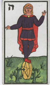 Page of Pentacles in the deck Esoteric Tarot