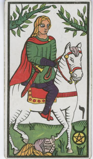 Knight of Pentacles in the deck Esoteric Tarot