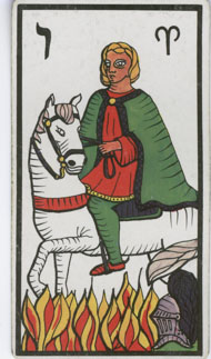 Knight of Wands in the deck Esoteric Tarot