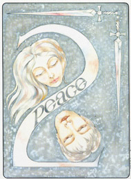 Two of Swords in the deck Gill Tarot