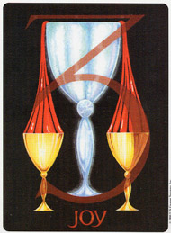 Three of Cups in the deck Gill Tarot