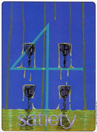 Four of Cups in the deck Gill Tarot