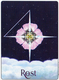 Four of Swords in the deck Gill Tarot