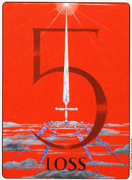 Five of Swords in the deck Gill Tarot