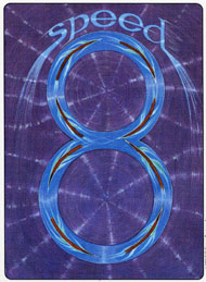 Eight of Wands in the deck Gill Tarot