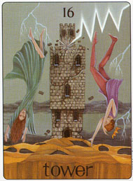 The Tower in the deck Gill Tarot