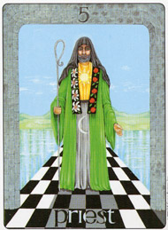 The Hierophant in the deck Gill Tarot