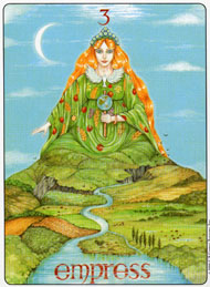 The Empress in the deck Gill Tarot