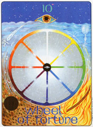 Wheel of Fortune in the deck Gill Tarot