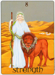 Strength in the deck Gill Tarot