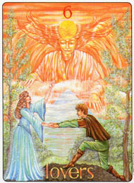 The Lovers in the deck Gill Tarot