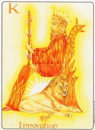 King of Wands in the deck Gill Tarot