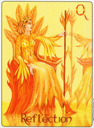 Queen of Wands in the deck Gill Tarot