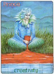 Knight of Cups in the deck Gill Tarot