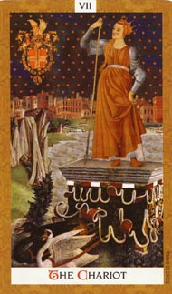 The Chariot in the deck Golden Tarot