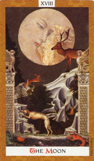 The Moon in the deck Golden Tarot