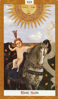 The Sun in the deck Golden Tarot