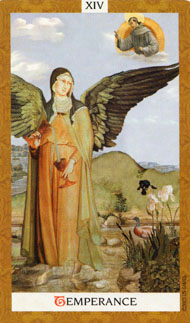 Temperance in the deck Golden Tarot