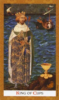 King of Cups in the deck Golden Tarot