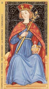 The Empress in the deck Golden Tarot of the Renaissance