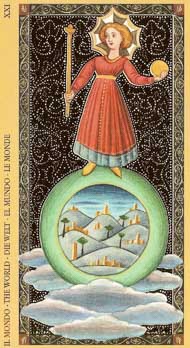 The World in the deck Golden Tarot of the Renaissance