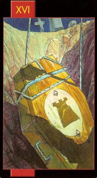 The Tower in the deck Gothic Tarot of Vampires