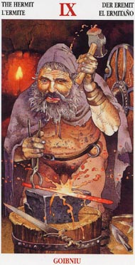 The Hermit in the deck Celtic Tarot II (ITA)