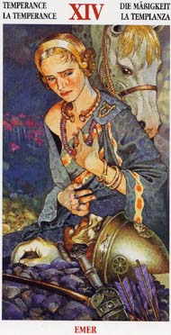 Temperance in the deck Celtic Tarot II (ITA)