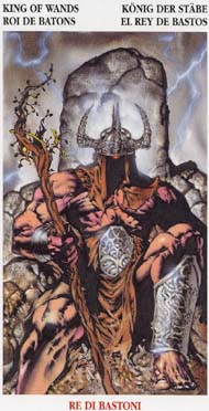 King of Wands in the deck Celtic Tarot II (ITA)