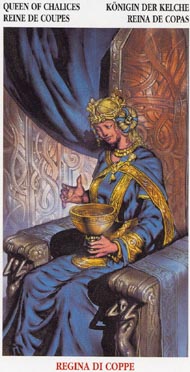 Queen of Cups in the deck Celtic Tarot II (ITA)