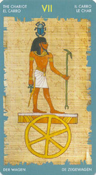 The Chariot in the deck Tarot of Cleopatra