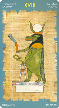 The Moon in the deck Tarot of Cleopatra