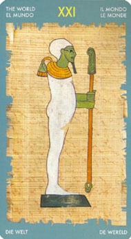 The World in the deck Tarot of Cleopatra