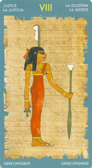 Strength in the deck Tarot of Cleopatra