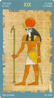 The Sun in the deck Tarot of Cleopatra