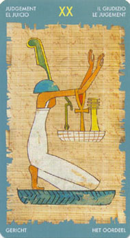 Judgment in the deck Tarot of Cleopatra