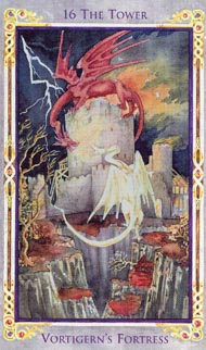 The Tower in the deck Legend: The Arthurian Tarot