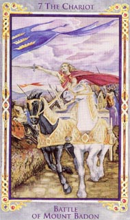 The Chariot in the deck Legend: The Arthurian Tarot