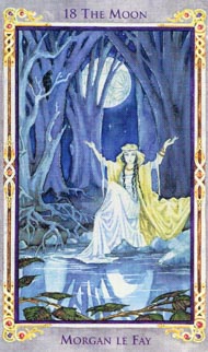 The Moon in the deck Legend: The Arthurian Tarot