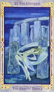 The World in the deck Legend: The Arthurian Tarot