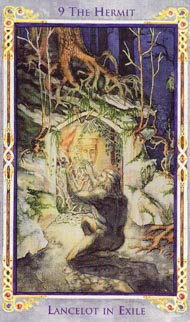 The Hermit in the deck Legend: The Arthurian Tarot